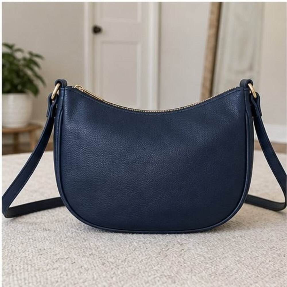 Burgundy Suede Crossbody Bag